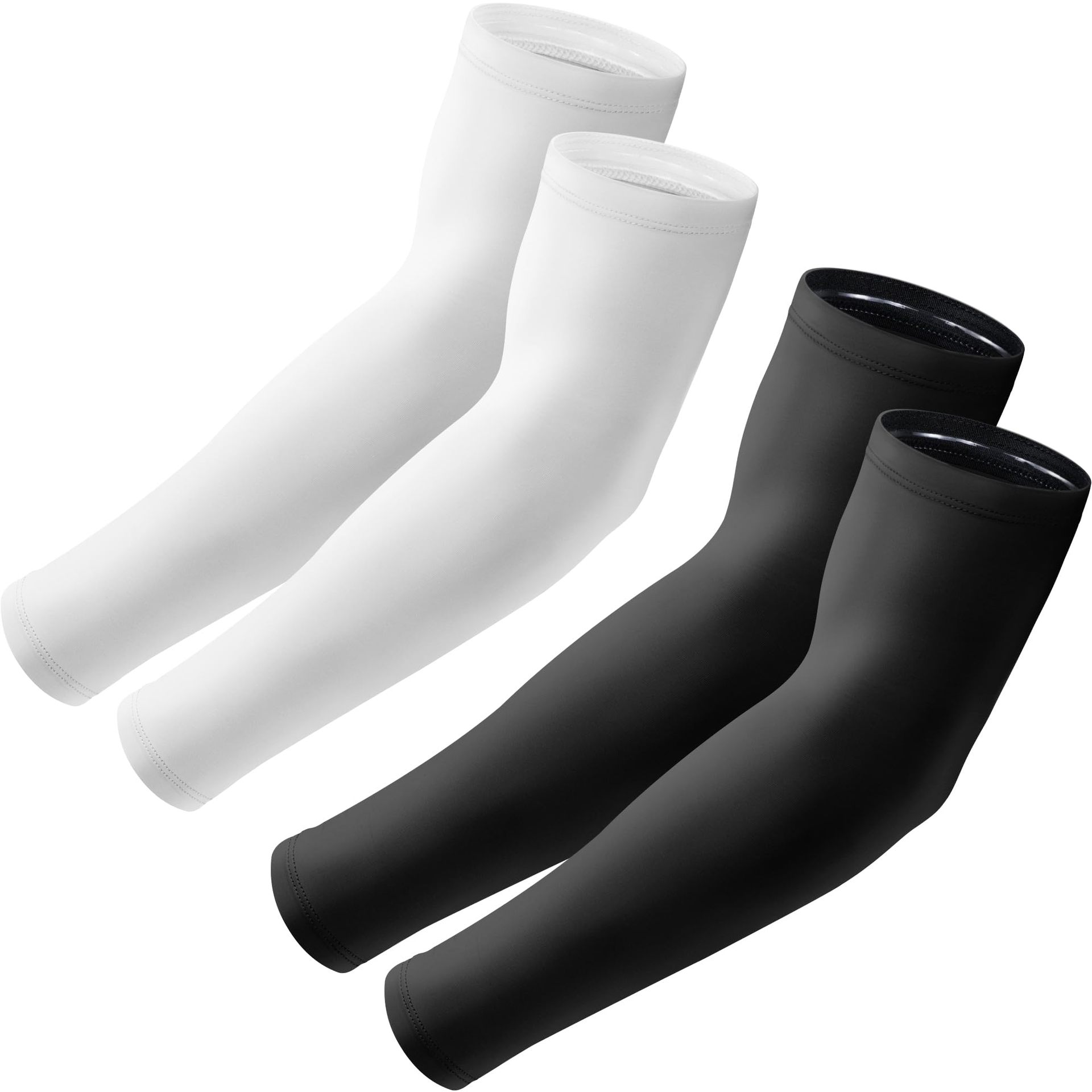 Unisex UV sun protection and cooling arm sleeves UPF 50, moisture-wicking and cool; non-slip design, lightweight and breathable