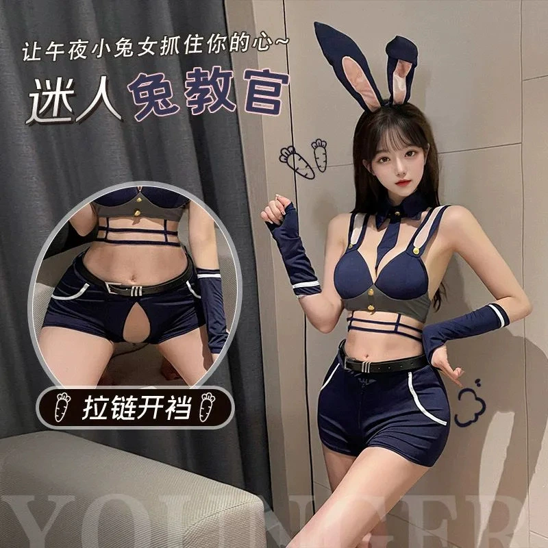 Бренд sexy rabbit, бабочка, полицейский, V-образный вырез, без спинки, косплей