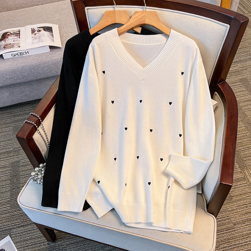 200/ 150kg Plus Size Women's Fat m Bust 150/160 Loose Pullover Knitwear 350 Pounds 8057
