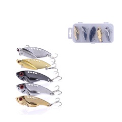 Wholesale metal iron plate vibration lure micro distance casting sinker black vib hard lure fishing bait vib011