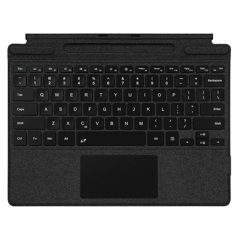 Aplicable a Microsoft Surface Pro11 teclado bluetooth colorido retroiluminado plano externo teclado de succión fábrica al por mayor