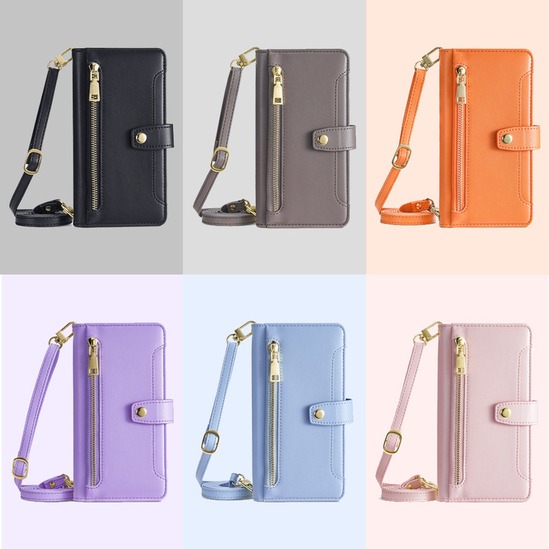 Suitable for Vivo S30 5g Mobile Phone Leather Case Vivo S17Pro Shoulder Strap Crossbody Mobile Phone Protective Case Flip Cover