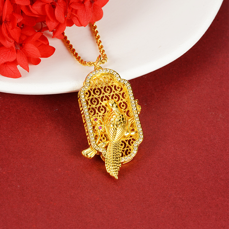 Arena de oro Gaia cortesina estilo retro estilo nacional ligero lujo ligero diamantes brillantes Yiwu fábrica de joyería suministro directo