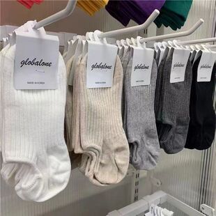 Spring and summer tide solid color socks invisible socks do not fall with lovers thin cotton boat Socks men and women shallow socks wholesale
