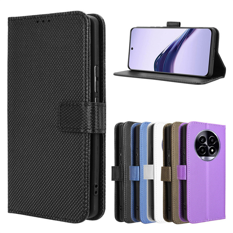 For OPPO Realme 13 Pro 5G Mobile Phone Case Flip Card Lanyard Diamond Pattern Mobile Phone Leather Case For OPPO Realme 13 Pro 5G Mobile Phone Case Flip Card Lanyard Diamond Pattern Mobile Phone Leather Case
