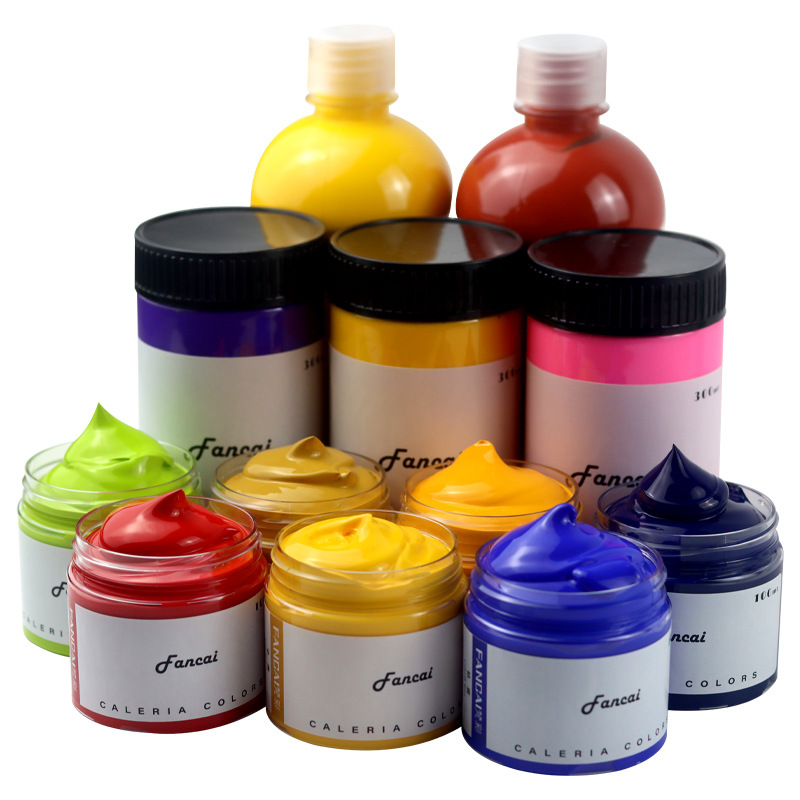 24 color high gloss acrylic pigment set 100ml gypsum doll pigment wall painting texture painting acr