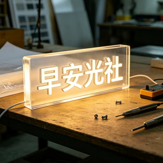 户外亚克力发光字制作厂家 LED亚克力门头广告字发光标牌定制