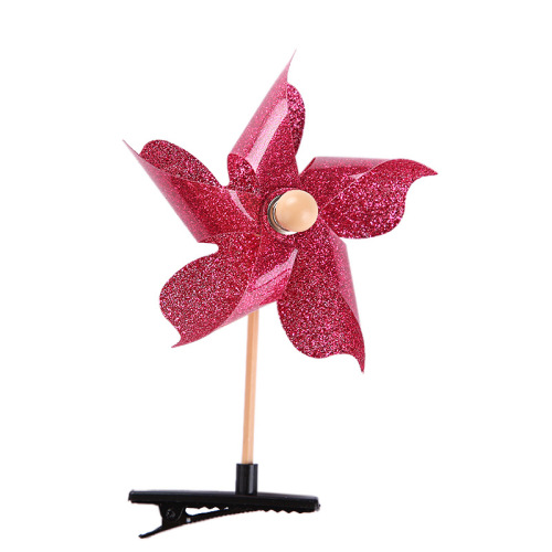 Children's windmill hairpin outdoor small windmill wholesale kindergarten activity small gifts floor push toys six small gifts