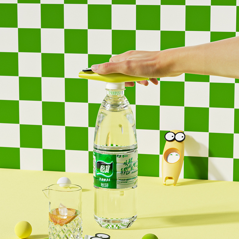 Nuevo creativo multipropósito abrelatas 5 en 1 dibujos animados multifuncional soda tornillo de tapa creativo cerveza levantador de tapa