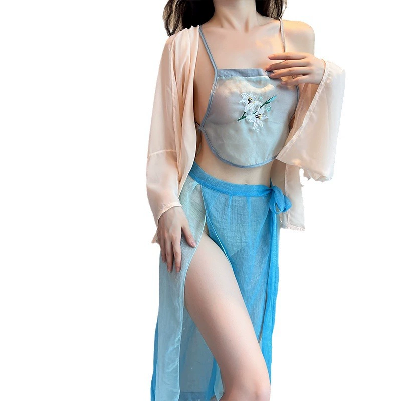 Нижнее белье, dudou, shiffon sexy Hanfu, комплект, косплей, оптовая продажа