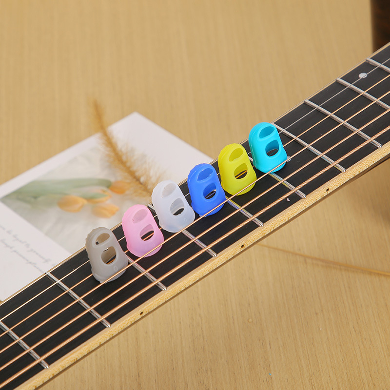 吉他手指套硅胶guitar finger guards初学者练习弹琴吉他防痛防滑|undefined