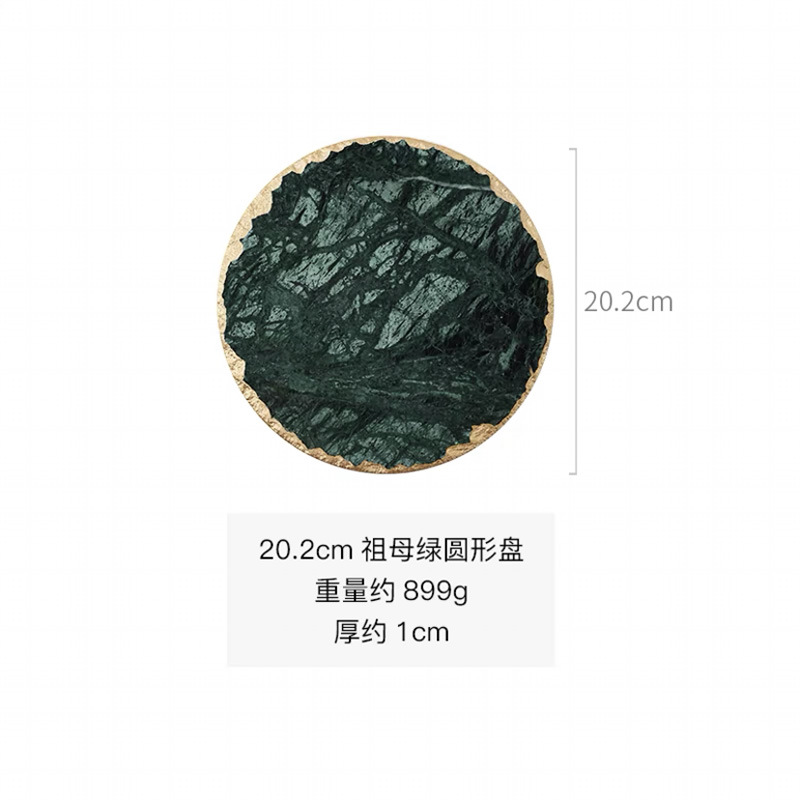 Estilo de lujo ligero nórdico, bandeja de mármol natural, vajilla creativa, posavasos de agua, almohadilla de aislamiento térmico, posavasos anti-escaldado