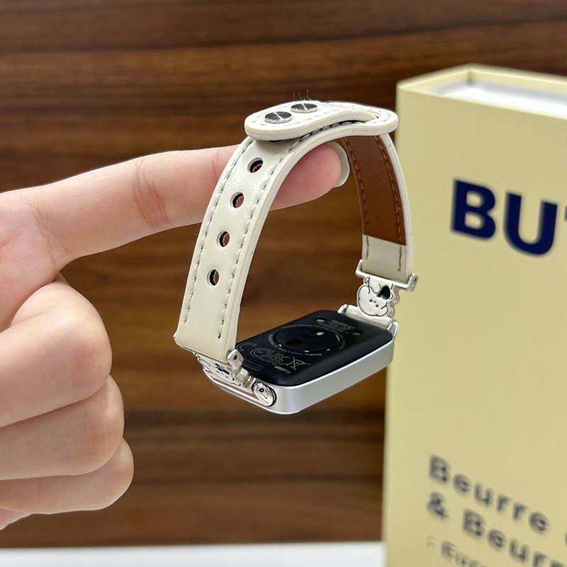 Huawei ブレスレット 8/9/10 世代ラブパピーファインウォッチストラップ夏の新鮮な女性のバックルストラップに適しています|undefined