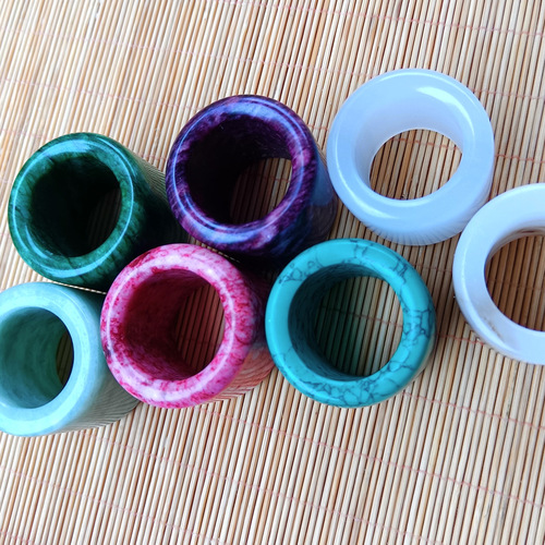Jade ring finger, Guizhou Cui ring finger, Afghan jade ring, gold silk jade ring, men's jewelry thumb ring