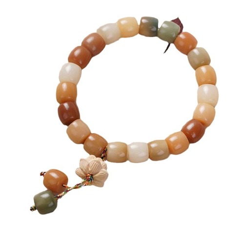 Multi-Buddha Bodhi Bucket Bead DIY Lotus Style Bracelet Specifications 9x10 Men and Women Simple Mantra Beads Decorative Jewelry Manufacturer