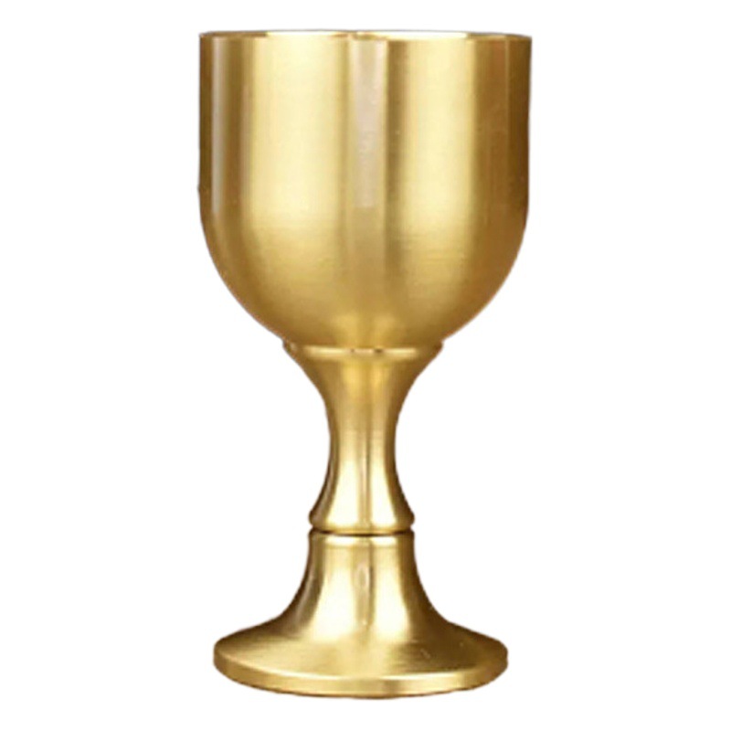 Copa de cobre copa de latón Banquete de vino pequeña copa de vino té suministro de agua taza de agua santa taza de vino decoración al por mayor