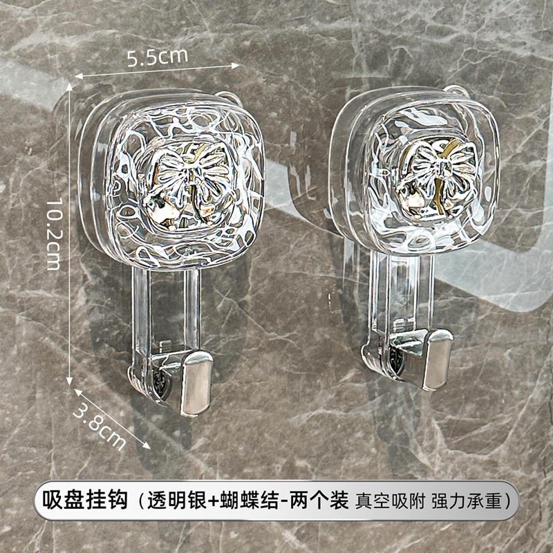 Gancho de ventosa giratoria fuerte vacío sin perforación fuerte gancho adhesivo de carga puerta de cocina detrás de la pared del baño