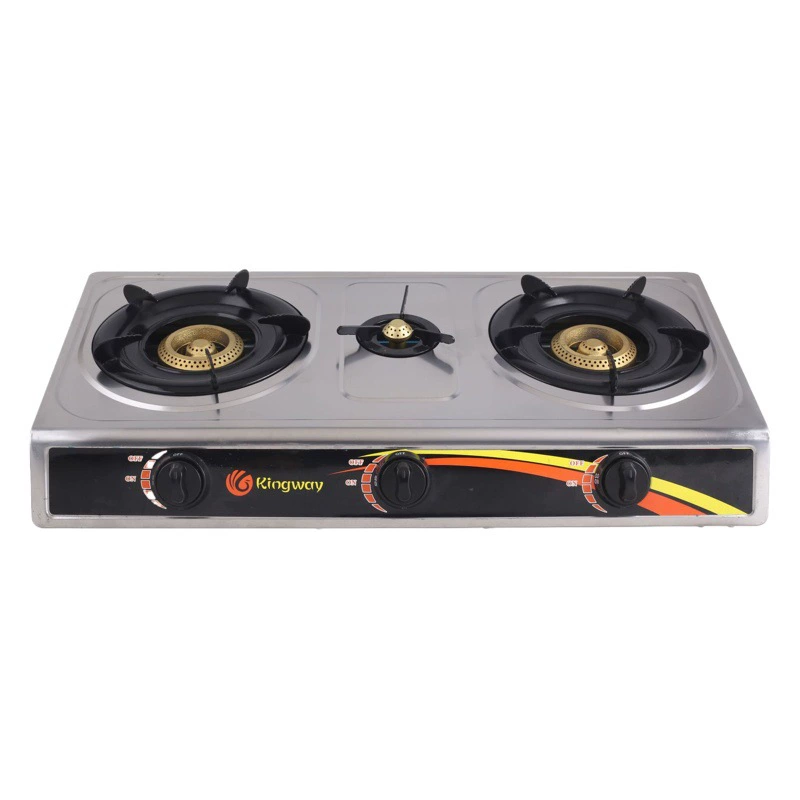 Kingway завод прямой нержавеющей стали три внешней торговли газовая плита 90 сотовая газовая плита портативная Бытовая плита