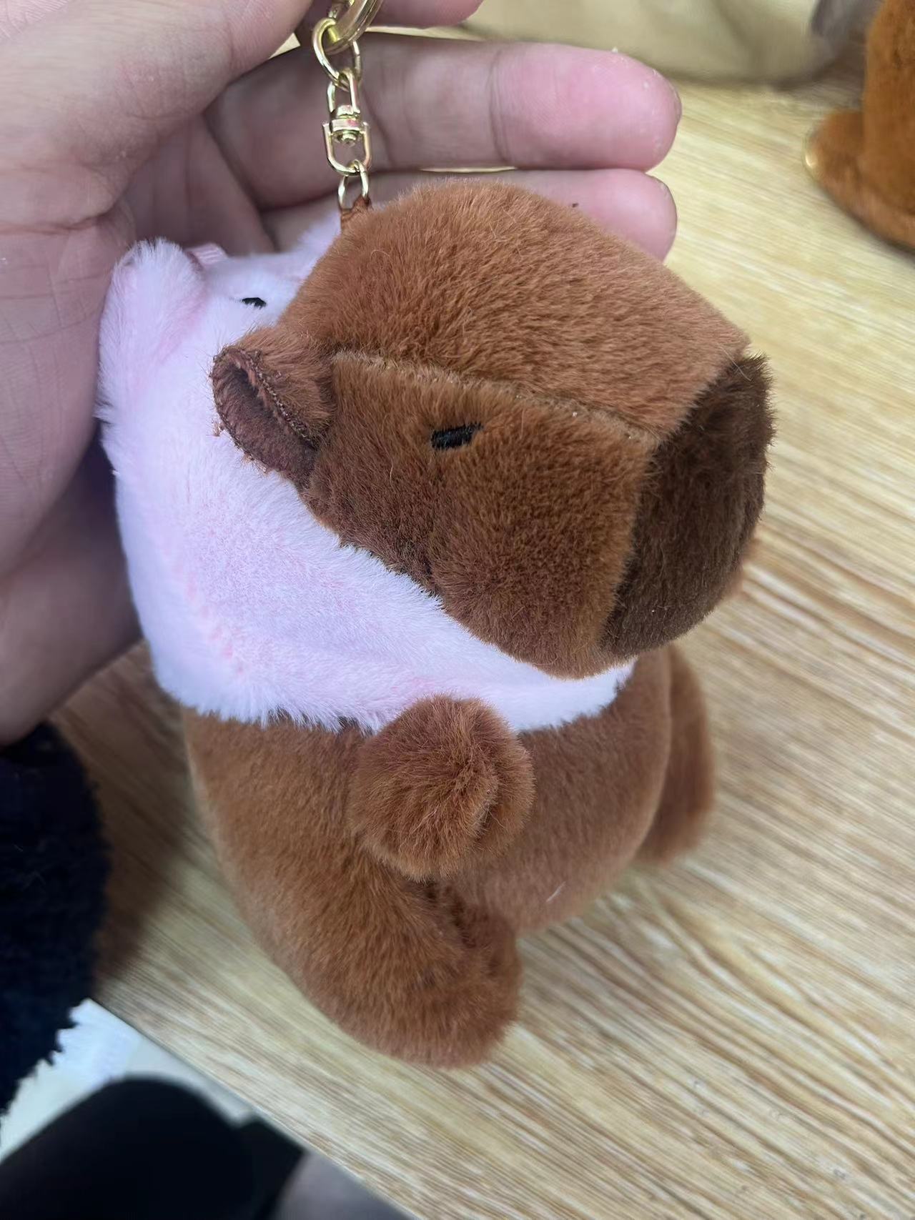Capibala mặt dây chuyền capybara móc khóa rùa dễ thương ba lô túi mặt dây chuyền mũ dâu sinh viên quà tặng ins