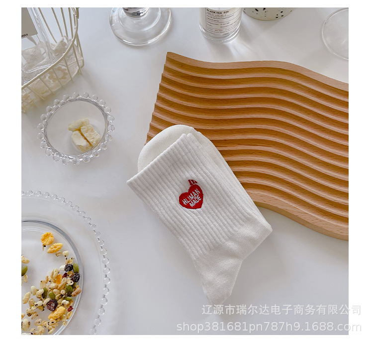 Female casual all-match sweet and fresh Japanese simple cartoon socks