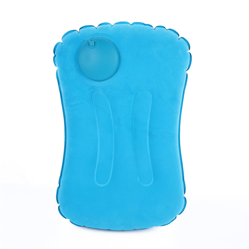 Pilhada inflable de PVC flocado fabricantes de aviones de alta velocidad al aire libre almohada inflable de cuello portátil almohada de presión al por mayor image 5