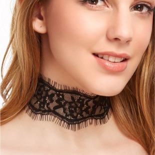 European and American Choker Lace Neck Chain Harajuku Necklace Tassel Vintage Jewelry Artistic Collar