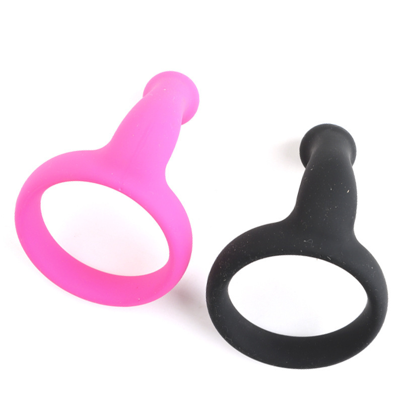 Silicone Penis Sleeve with Prostate Massager and Locking Ring, Pink — detail image 10