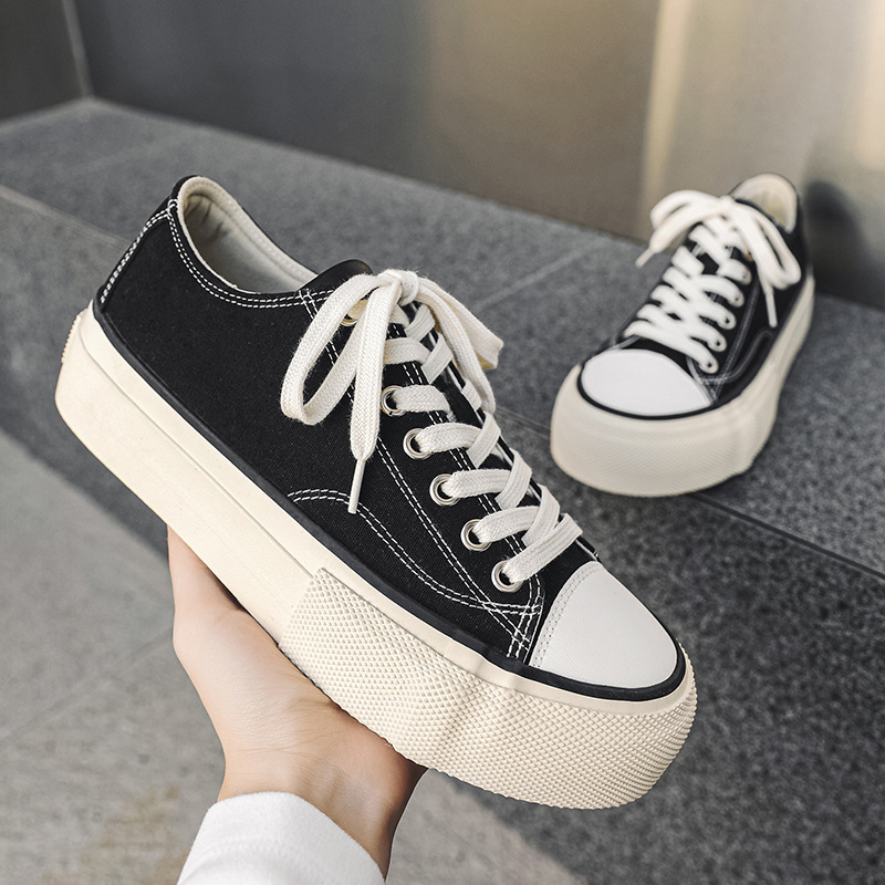 2026 Spring New Men's Thick-Soled Height-Increasing Shoes, Sports Casual Sneakers, Classic Canvas Shoes, One-Piece Dropshipping X558 2026 Spring New Men's Thick-Soled Height-Increasing Shoes, Sports Casual Sneakers, Classic Canvas Shoes, One-Piece Dropshipping X558