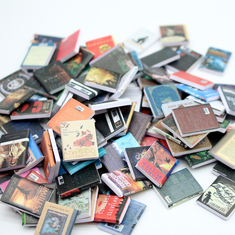 Dollhouse mini Dollhouse magazine book novel study home living room accessories scene shooting props