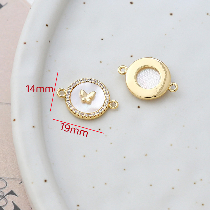 7g Weight Pendant, Earring Findings Jewelry Making Type 18K Gold Plated Plating Material Shell Inlay Material Charms, Bracelets, Necklace, Jewelry Accessories Classification 1 Piece Quantity 14k gold filled, Copper Material Geometric, Bag, Bear, Rose Pattern Plating, Inlay Design Retro Style 1 Piece 14k Gold Filled Copper Shell Geometric Bag Bear Pendant Earring Findings Charms Bracelets Necklace 16