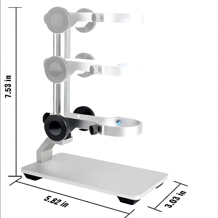Кросс-граничная новинка: в наличии подставка для микроскопа из алюминиевого сплава, металлическая регулируемая подставка, высококачественные аксессуары, высокая точность.