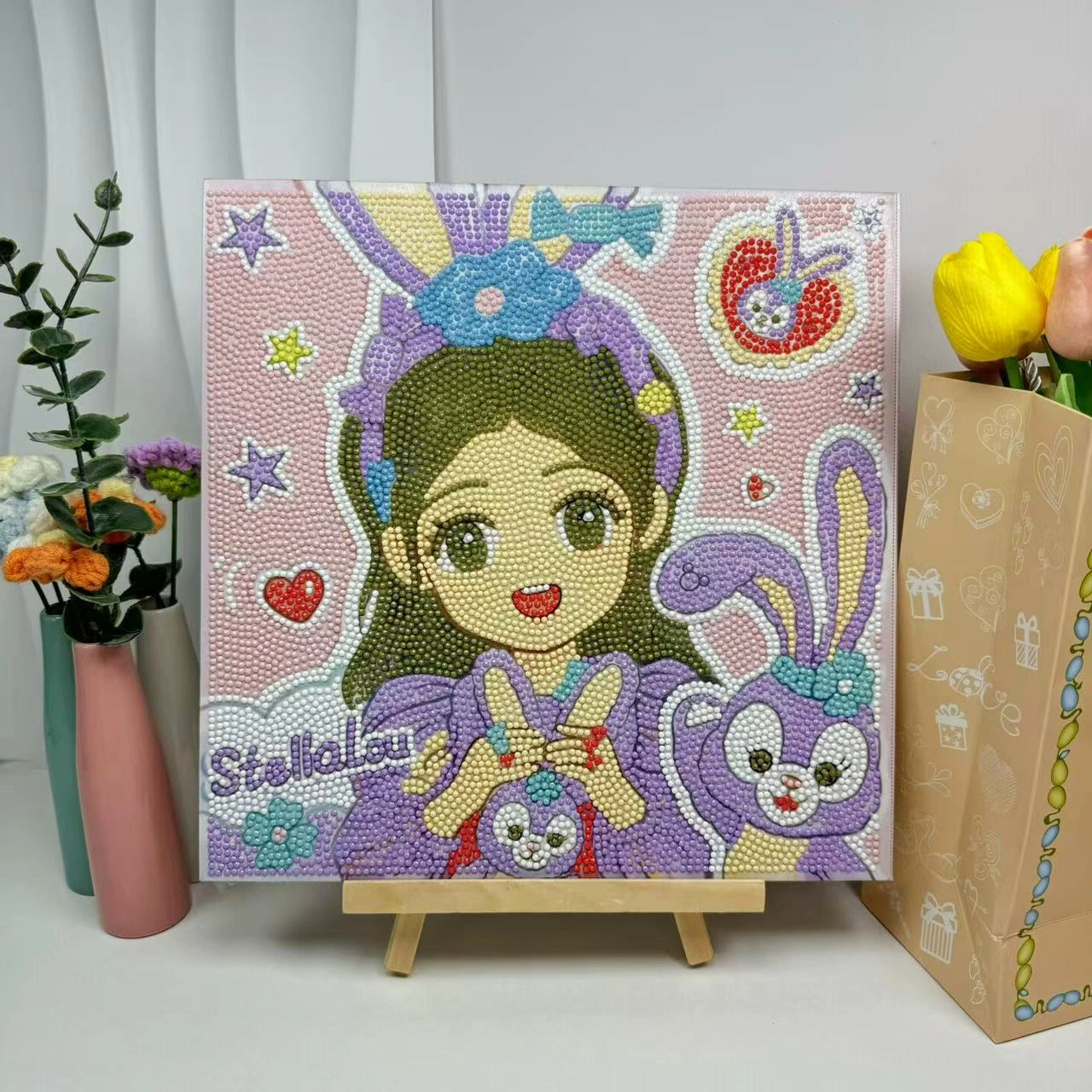 Бесплатная доставка/Новые 30*30 Алмазная живопись Diy Точечная алмазная живопись Детская ручная кладь Мозаика и Каменная живопись Спальня Декор Картина Оптовая