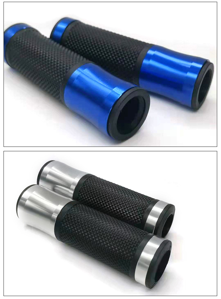 Motorcycle handlebar cover modified universal throttle handle colorful handlebar cover aluminum alloy handlebar glue cross-border factory direct supply