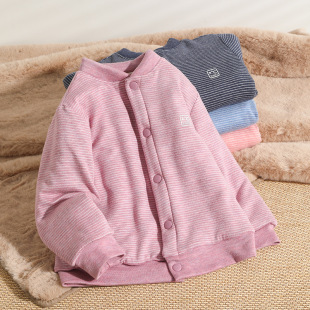 Wool Children's School Uniform Artifact Thickened Small and Medium-sized Children's Cotton-padded Jacket Silk Liner Winter Warm Jacket for Baby Boys and Girls