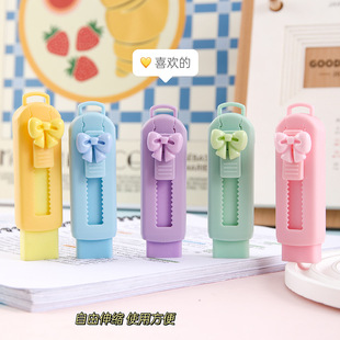 Cartoon eraser cute non-marking retractable clean less dandruff push-pull eraser primary school student creative stationery supplies