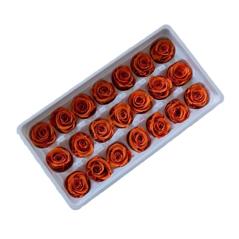 Venta directa de fábrica de Yunnan cabeza de rosa eterna 2-3 cm B grado 21 flores Día de San Valentín materiales diy hechos a mano al por mayor