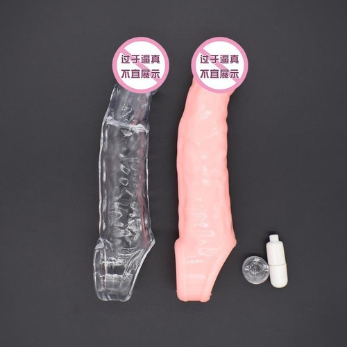 New extended set double hole extension 7cm crystal set wolf teeth set adult sex toys toy