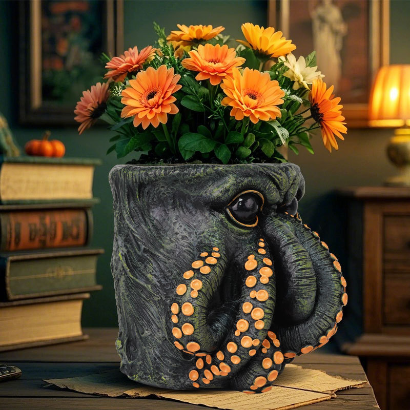  New Product Cthulhu-Style Monster Cthulhu-Style Monster Tentacle Squid Flower Pot Ornaments