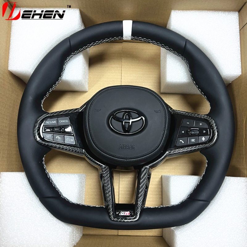 Suitable for 19-26 Toyota Supra racing steering wheel MK4 MK5 A90A91 modified carbon fiber steering wheel
