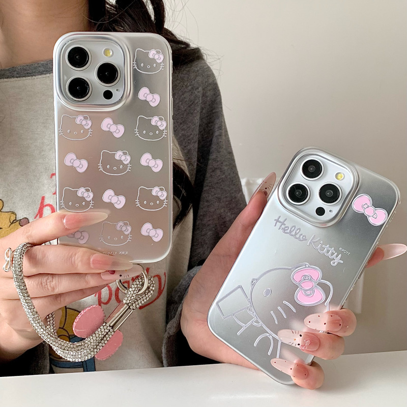 Girl ins lindo té con leche kt para iphone16ProMax/15 funda para teléfono móvil Apple 13 cuerda de mano 14 nuevo