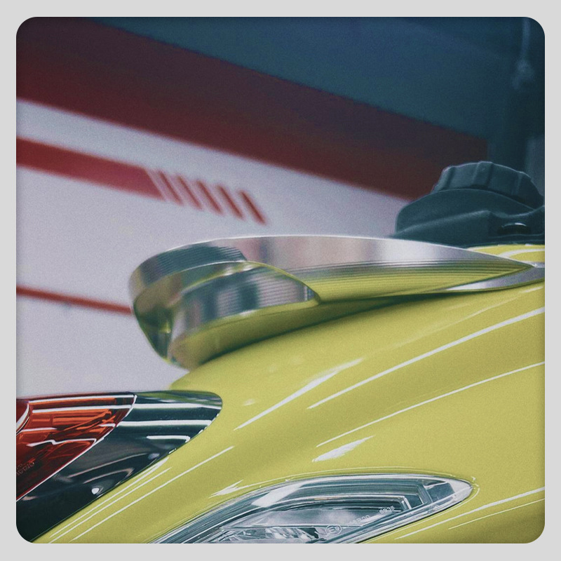 Suitable for Piaggio Vespa Sprint 125/150 Modified Aluminum Alloy Rear Auxiliary Armrest Ducktail Spoiler