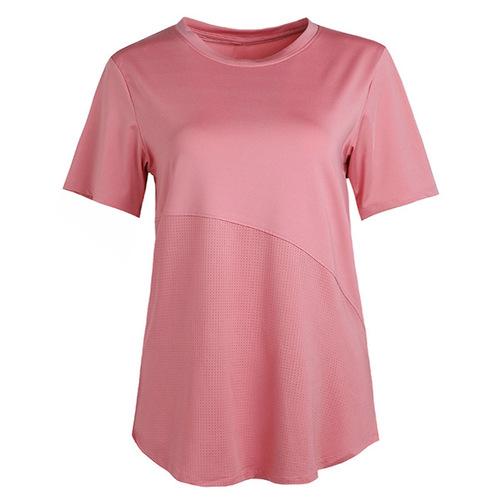 Women's Yoga Shorts T-Shirt Summer Loose Hides Fat Slimming Fitness Top Breathable Covering Shirt Plus Size New Arrival