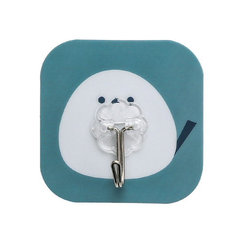 Home punch-free hook strong adhesive hook wall hanging wall load-bearing suction cup creative cute kitchen nail-free