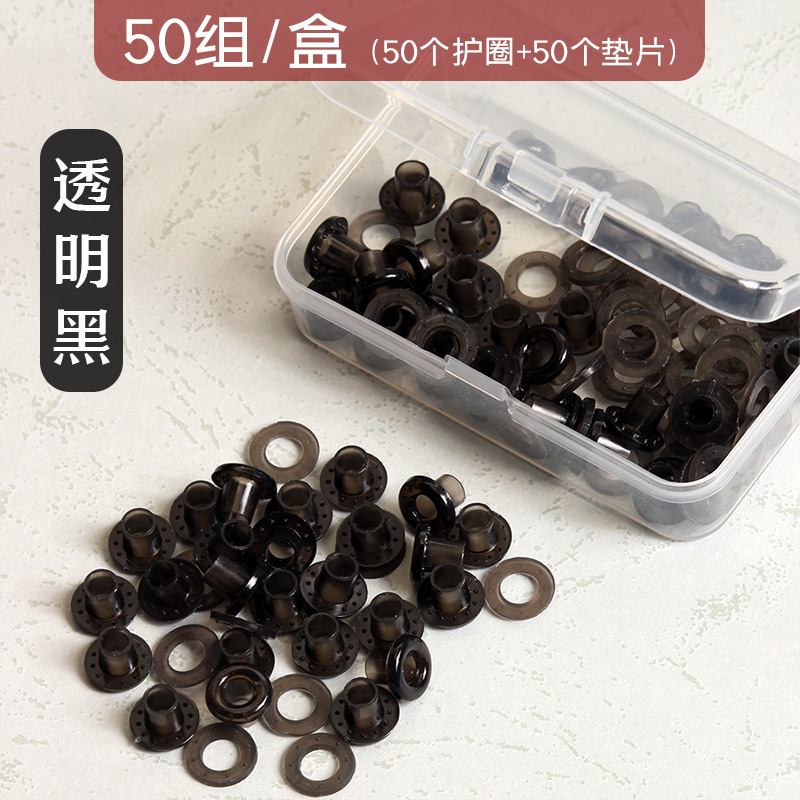 Kedeyou plástico color metal hebilla de ojo de pollo anillo de protección transparente remachadora de tarjetas perforadora manual perforadora de anillo