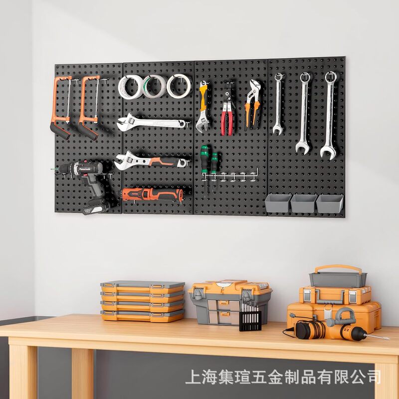 金属钉板墙板置物架汽修工具扳手挂钩五金挂板展示架壁挂式五金架|undefined