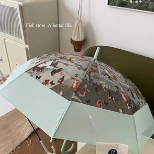 Японский свежий детский автоматический зонтик для школьников
