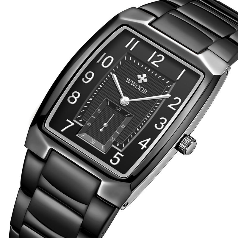 WWOOR/Hold Love 8837 nueva moda personalizada movimiento de cuarzo Correa acero simple creativo reloj casual los hombres