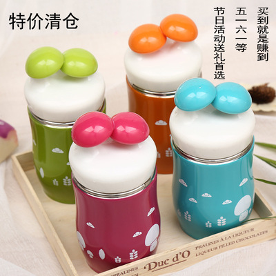 new pattern lovely children Mug originality Stainless steel Mushroom head Water cup Campaigns Gift Cup customized
