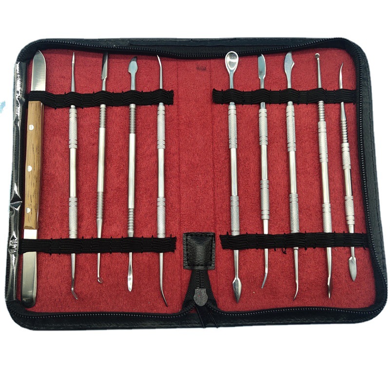 Stomatology Department Stainless steel Skilled worker tool apparatus suit Candle Wax Modification Trim tool kit Ten Dental