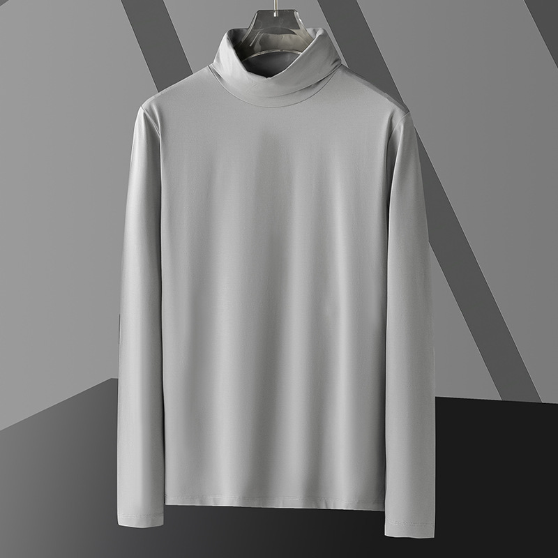 Cuello alto-gris medio